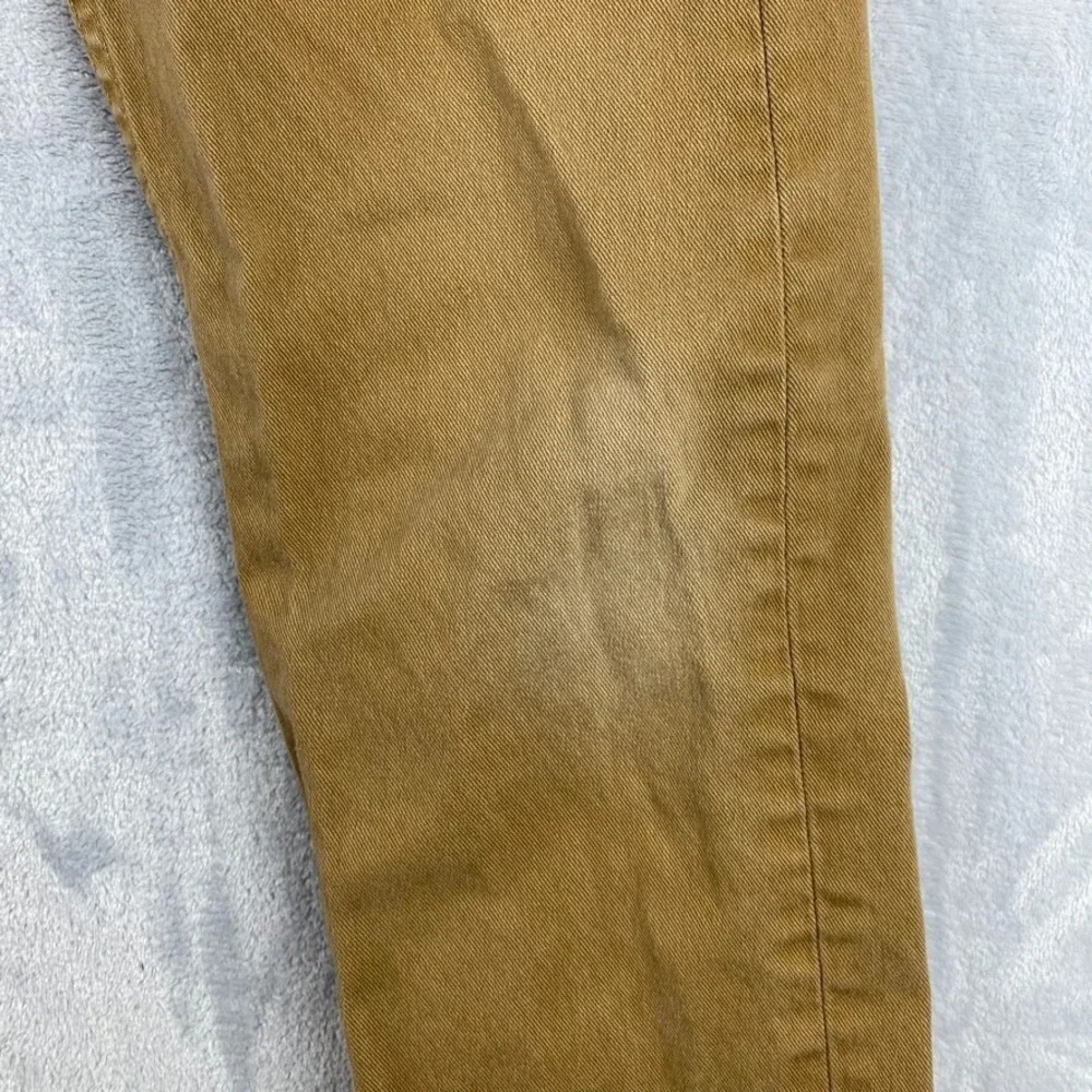 Levis Jeans Mens 28x31 Brown Tan 513 Slim Straight Distressed Western Denim